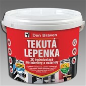 DEN BRAVEN Tekutá lepenka 2K hydroizolace 14kg kbelík šedá
